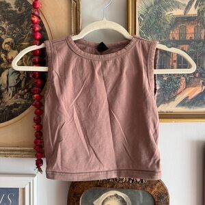 L Brown tank top. Fits like XS.
